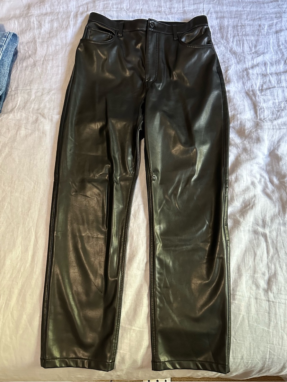 Abercrombie and Fitch Black Leather Pants - Size 31/12